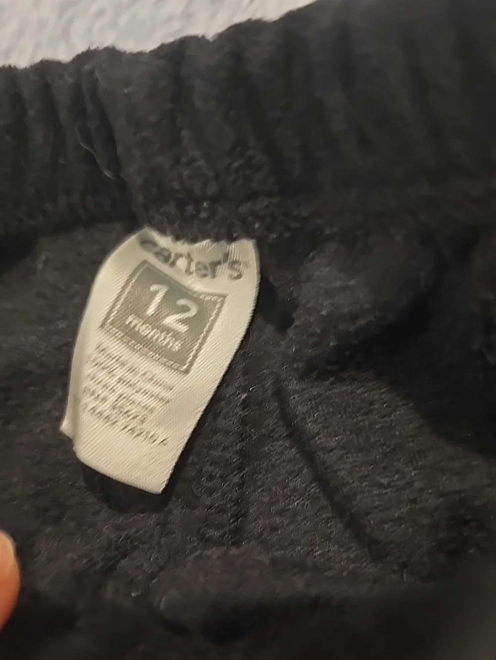 ❤️10/$20 Carter's Black Pull-On Jogger Pants for Kids Fleece